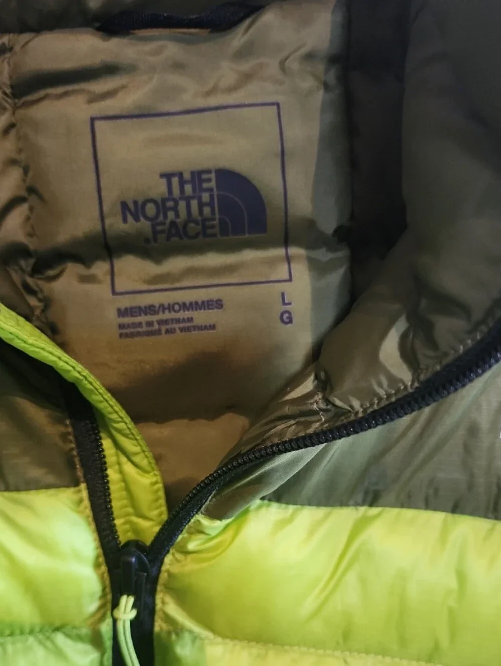 The North Face Mens Meadow Grass Terra Peak Two-Tone Puffer Jacket